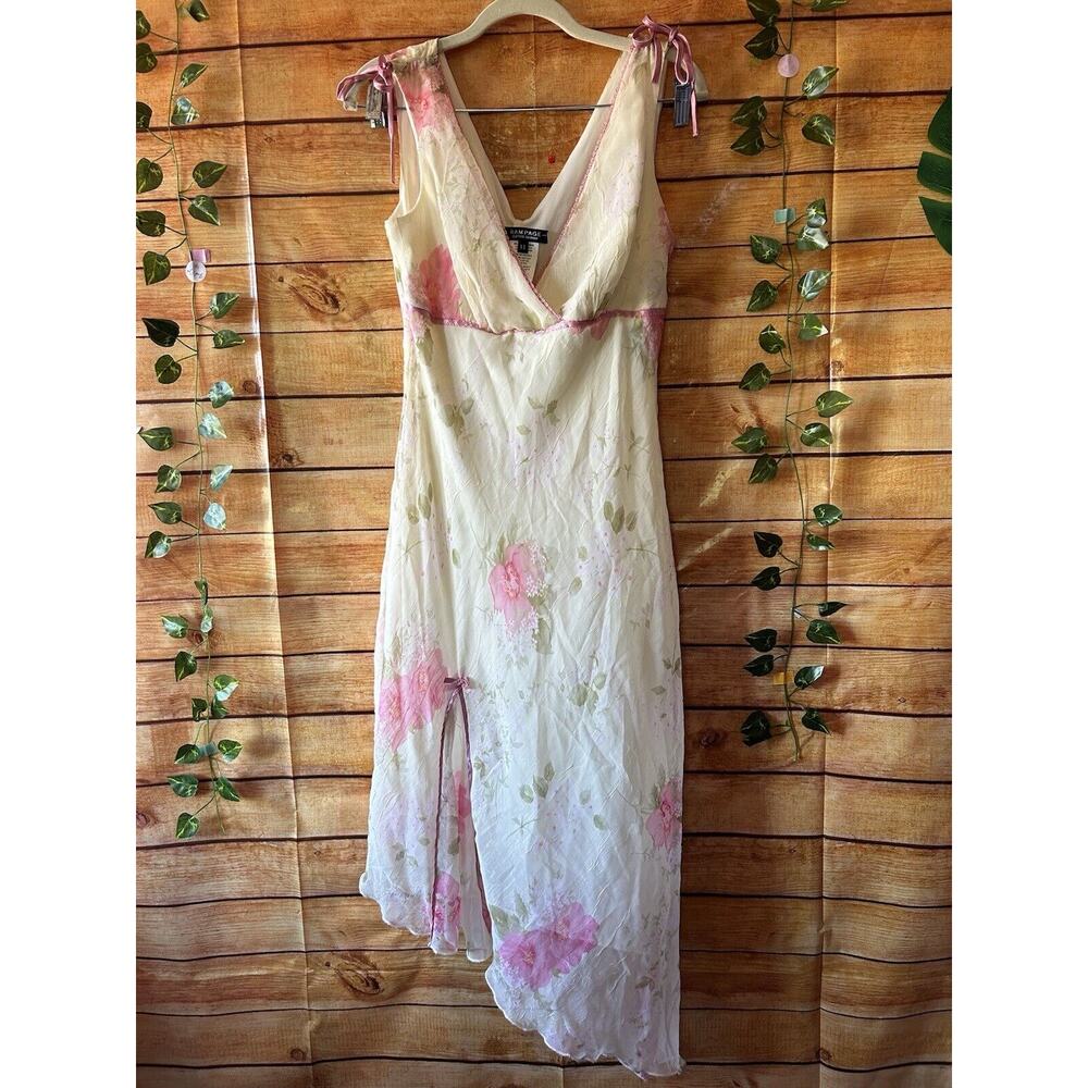 Y2K Rampage Fairy Floral Asymetrical Pastel Pretty Dress RARE NWT Size 11